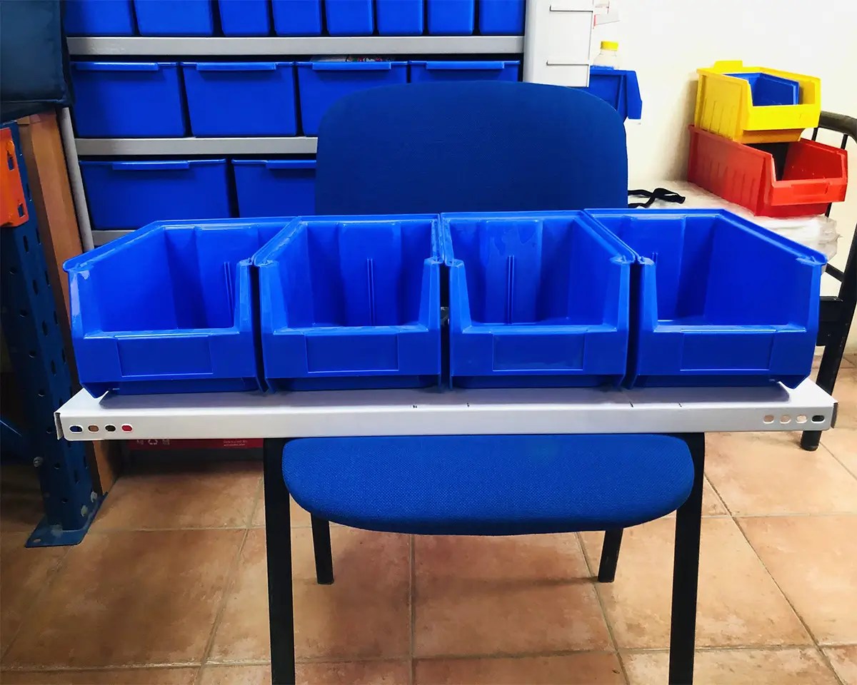 Storage plastic bins manufacturer in Dubai, UAE racking and shelving